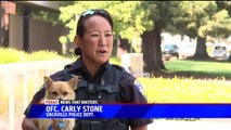 Officer Adopts Dog She Rescued from California Wildfire
