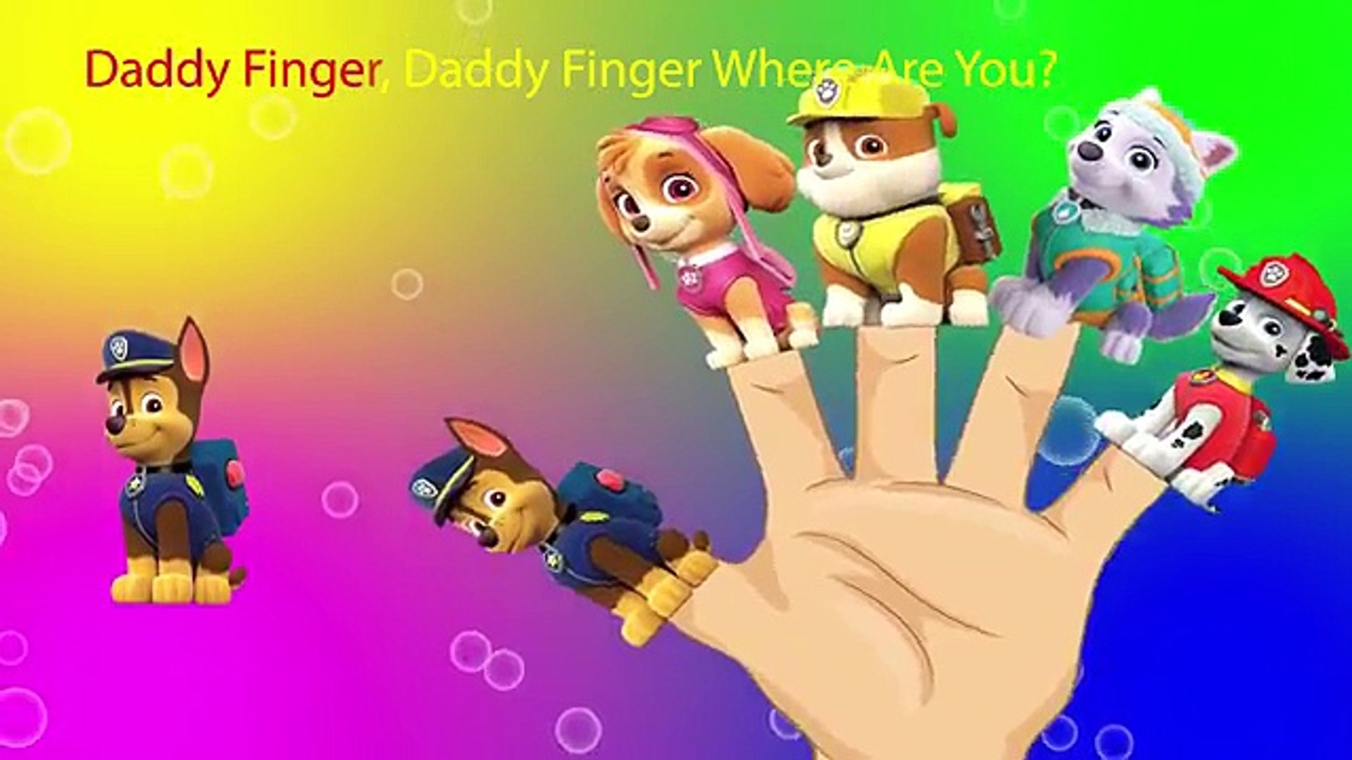 Paw Patrol Finger Family Songs | Chase, Rubble, Skye, Marshall | Nursery Rhymes more - Dailymotion