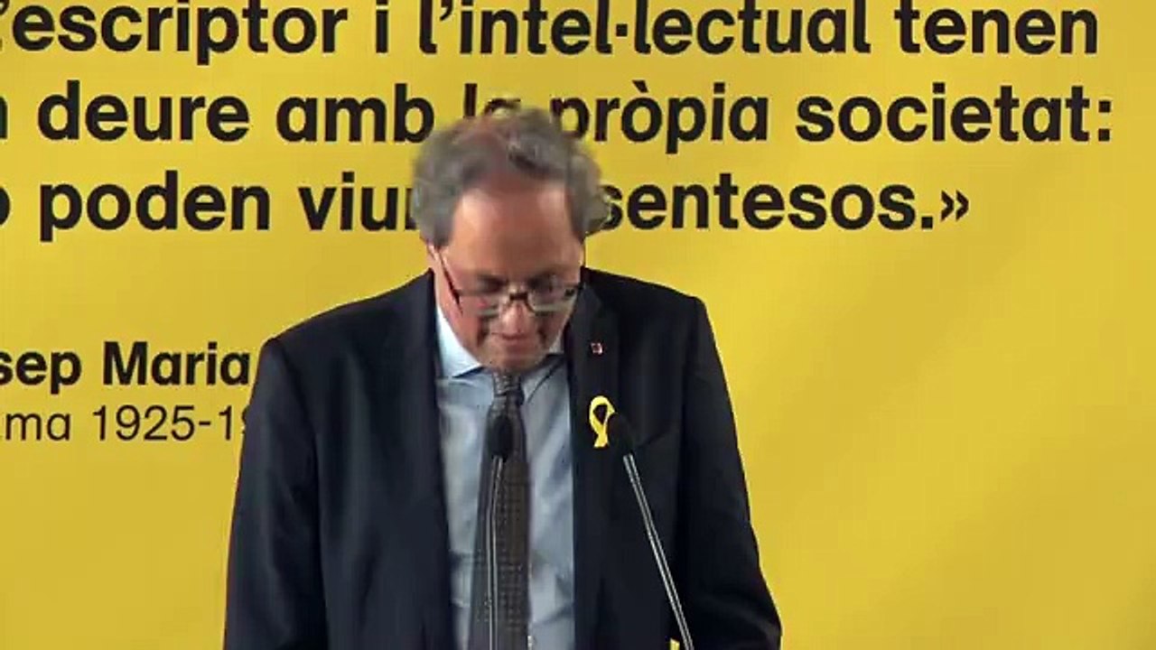 Intervenció del president Torra a la cloenda de la Universitat Catalana d'Estiu