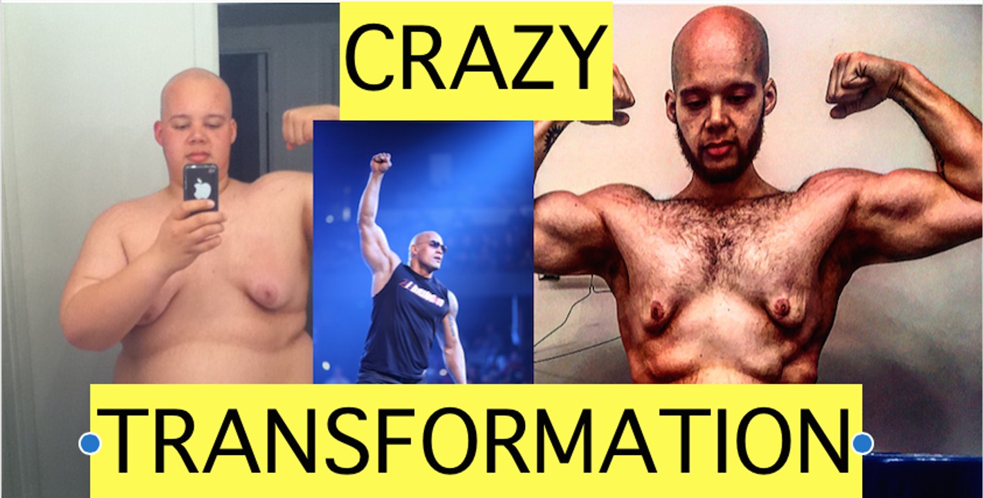 CRAZY 155LBS TRANSFORMATION INSPIRED BY THE ROCK