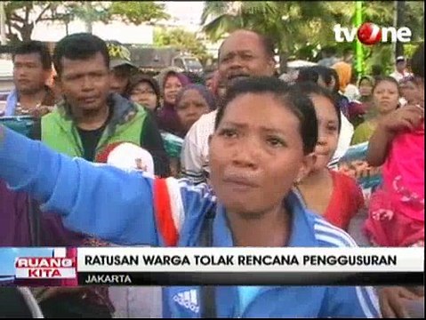 Ratusan Warga Jakarta Tolak Rencana Penggusuran
