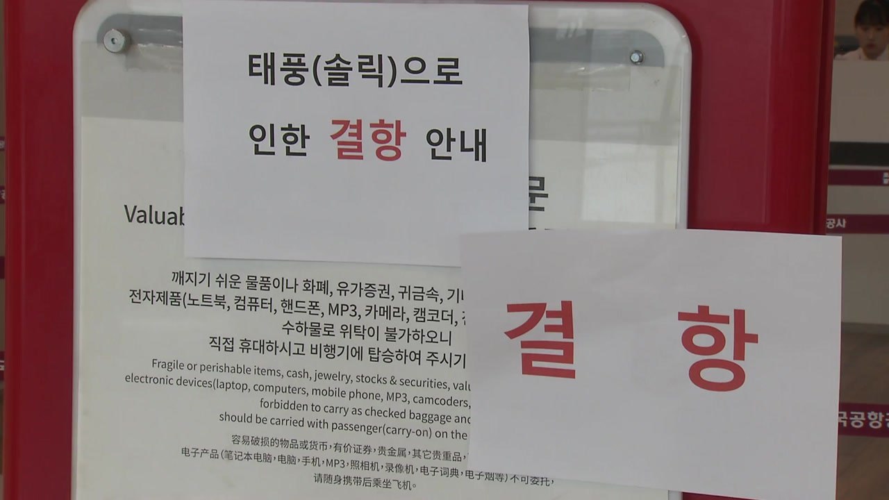 항공편 결항 잇따라...운항 계획 확인해야 / YTN