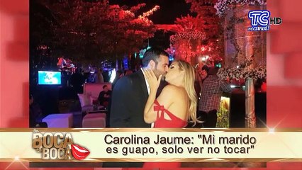 Carolina Jaume revela que a su esposo las ex aún le dan like