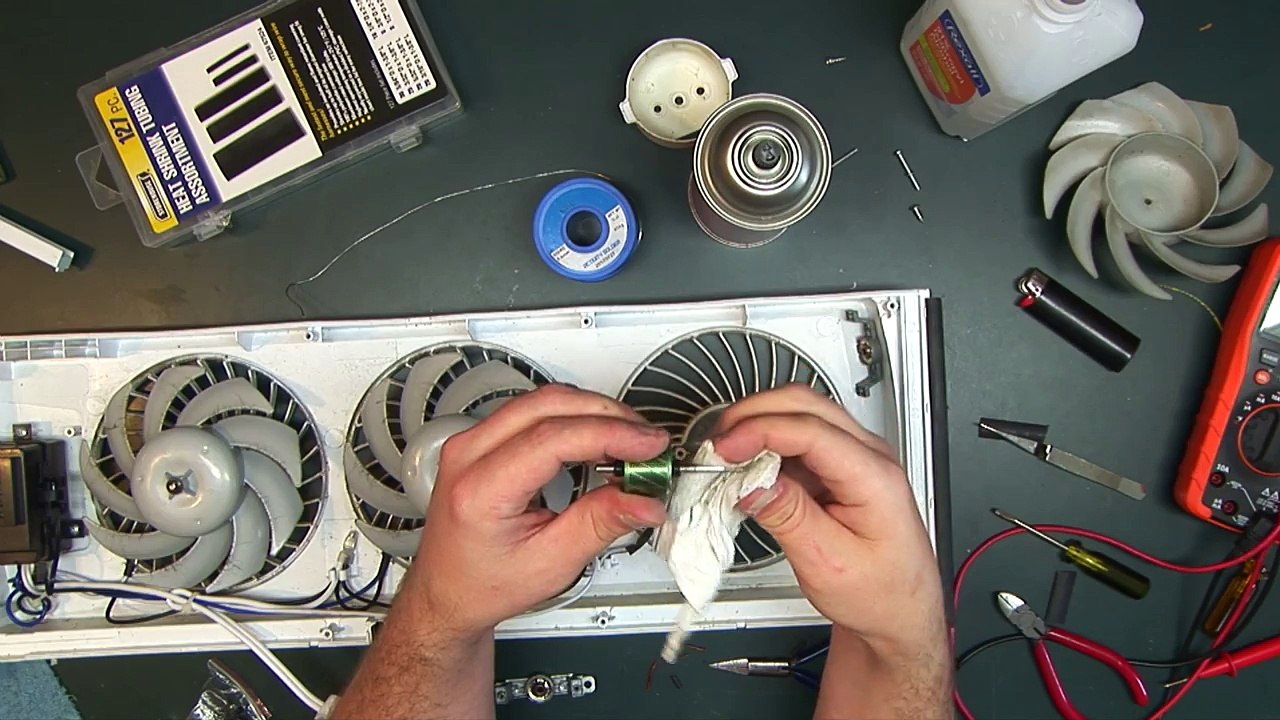 Just fixing an old window fan