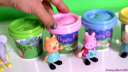 Peppa Pig Dough Emily Elephant, Rebecca Rabbit, Candy Cat Nickelodeon Plastilina Play Doh