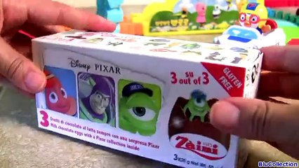 NEW Disney Pixar Surprise Eggs Finding Nemo, Monsters Inc., Toy Story same as Kinder Huevo