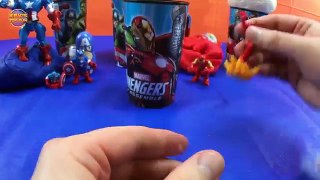 Avengers Assemble Superheroes Kinder Surprise Play Doh Captain America Iron Man Hulk Thor