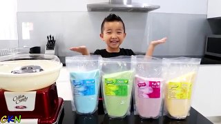 How To Make A GIANT COTTON CANDY Fairy Floss Kids Fun DIY With Ckn Toys