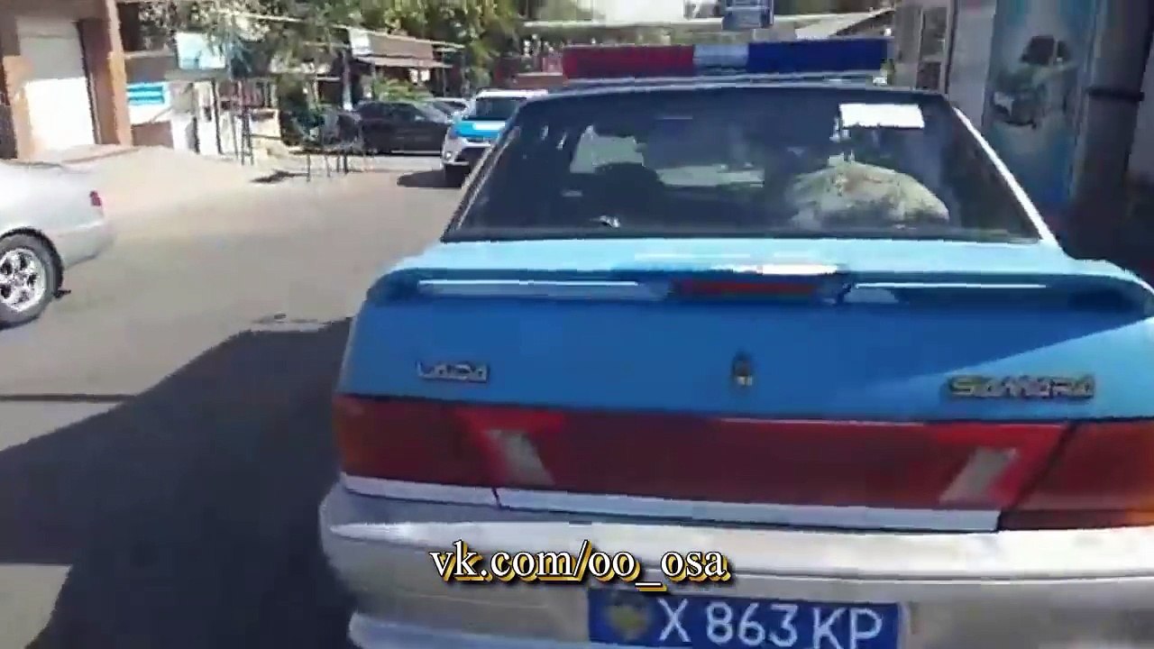 РУСЛАН ЖАНПЕИСОВ ЖЕСТКО НАЕХАЛ НА ПОЛИЦЕЙСКОГО АВТОМОЙЩИКА. ГАИ ДПС. ОСА ШЫМКЕНТ
