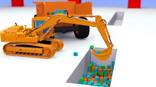 VIDS for KIDS in 3d (HD) Digger Henry Loading Dump Truck Billy AApV