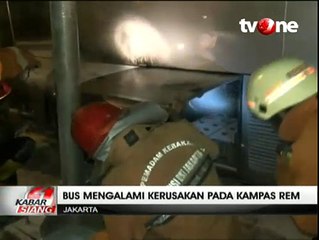 Kampas Rem Rusak, Bus TransJakarta Koridor 5 Terbakar