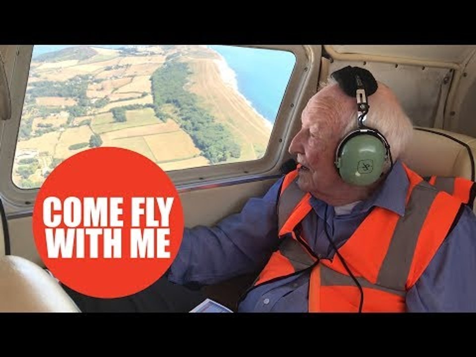 A 96-year-old RAF hero has taken to the skies again nearly 75 years after last piloting an aircraft