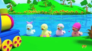 Bob The Train | Five Little Ducks | 3D Nursery Rhymes For Children And Toddlers | Kids Tv