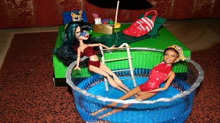 Как сделать бассейн для куклы . How to make a pool for dolls .Cómo hacer una piscina para