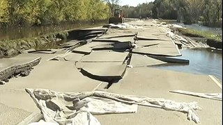 U.S. Highway 169 Collapses Due To Flooded Minnesota River