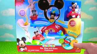 Mickey Mouse Zip, Slide and Zoom Clubhouse! Magical Toy and Tsum Tsum Surprises!