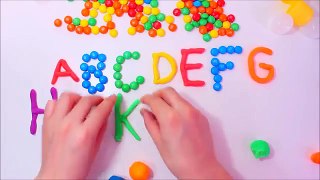 Learn The ABC Alphabets with M&Ms and Play Doh