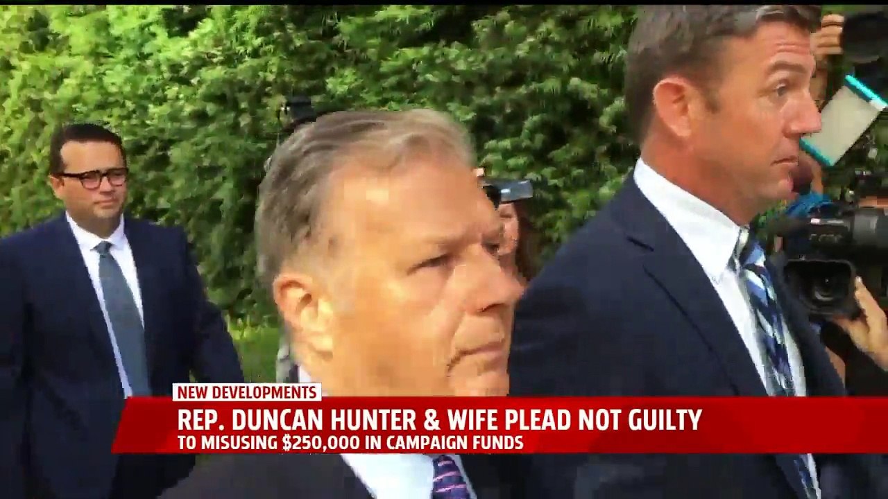 Congressman Duncan Hunter, Wife Plead Not Guilty to Misusing Campaign Funds