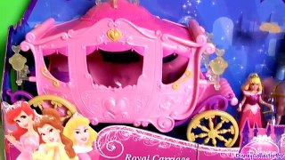 MagiClip Princess Aurora Royal Carriage Sleeping Beauty with Play Doh Magic Clip Cinderell