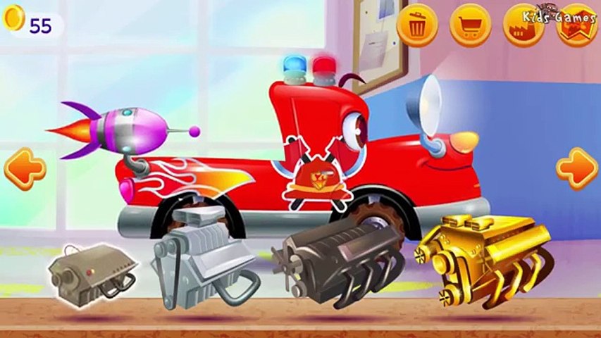 Dream Cars Car Racing | Cartoon Police Car For KIDS | Car Fory Car Service Garage