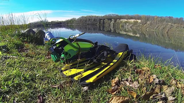 Scuba Diving the Tioga Pit, Grand Rapids, Minnesota, GoPro Hero4
