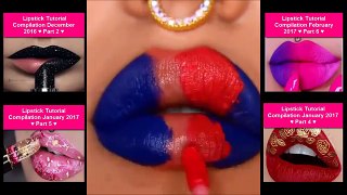 (Leer descripcion) Tutorial make up pintar labios compilación 2018