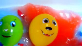 Baloon Finger Family NURSERY RHYMES Взрываем Разноцветные Шарики с лицами Песенка