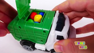 Learn Colors with Trucks for Children and Yippee Toys