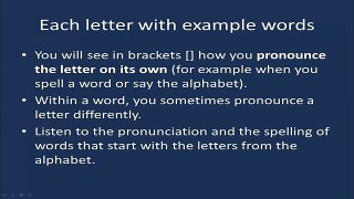 English Alphabet Pronunciation Alphabet (ABC) Pronunciation
