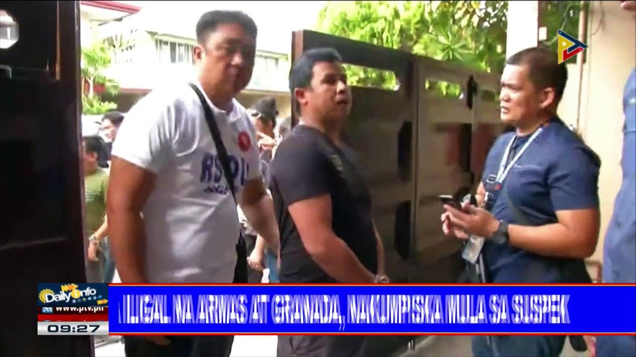 Lalaking nanakit umano ng traffic enforcer, arestado; Mga iligal na armas at granada, nakumpiska mula sa suspek