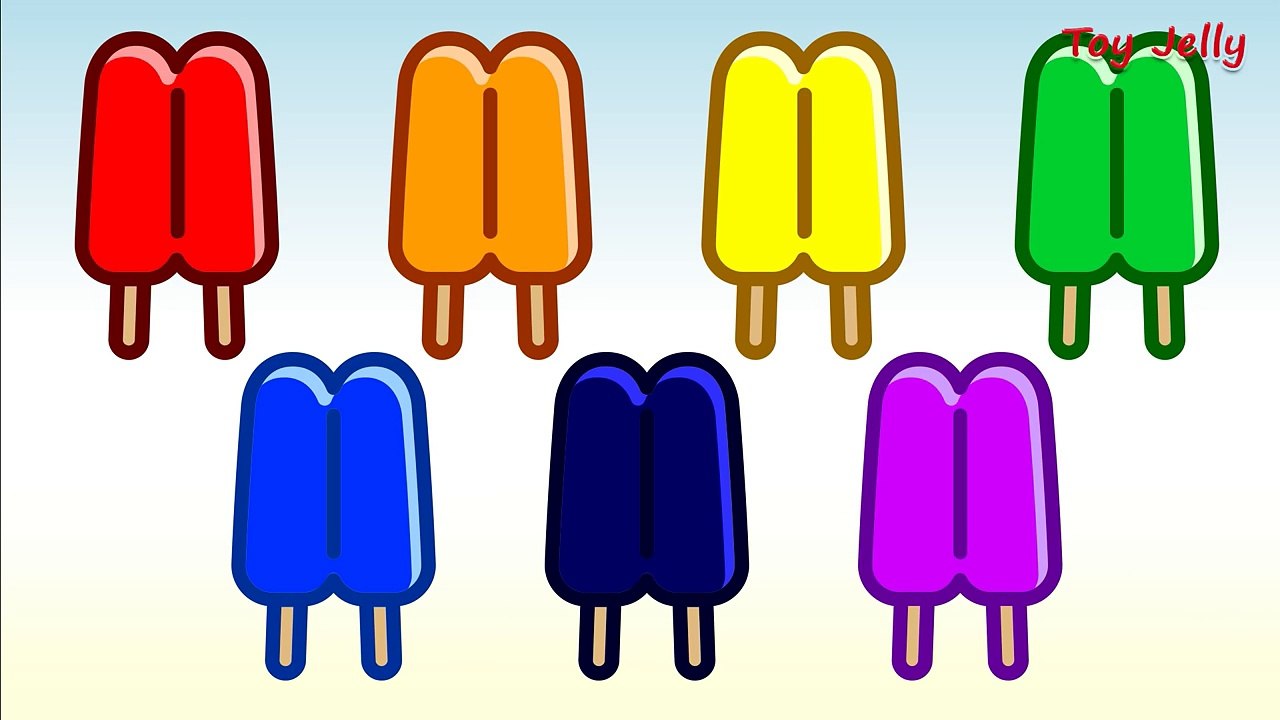 Learning Colors with Double POPSICLE TWIN POPSICLE ICE CREAM Truck Coloring Page