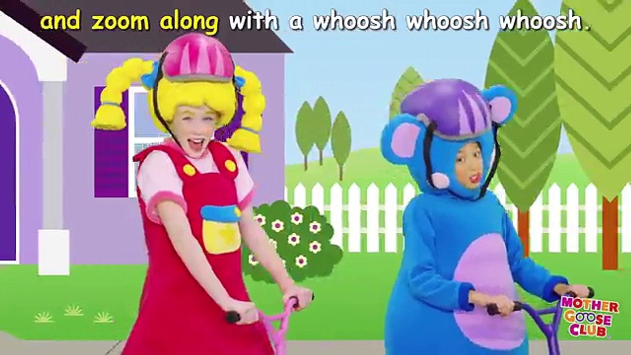 Scooting Around | Scooter Tricks | Mother Goose Club Songs for Children