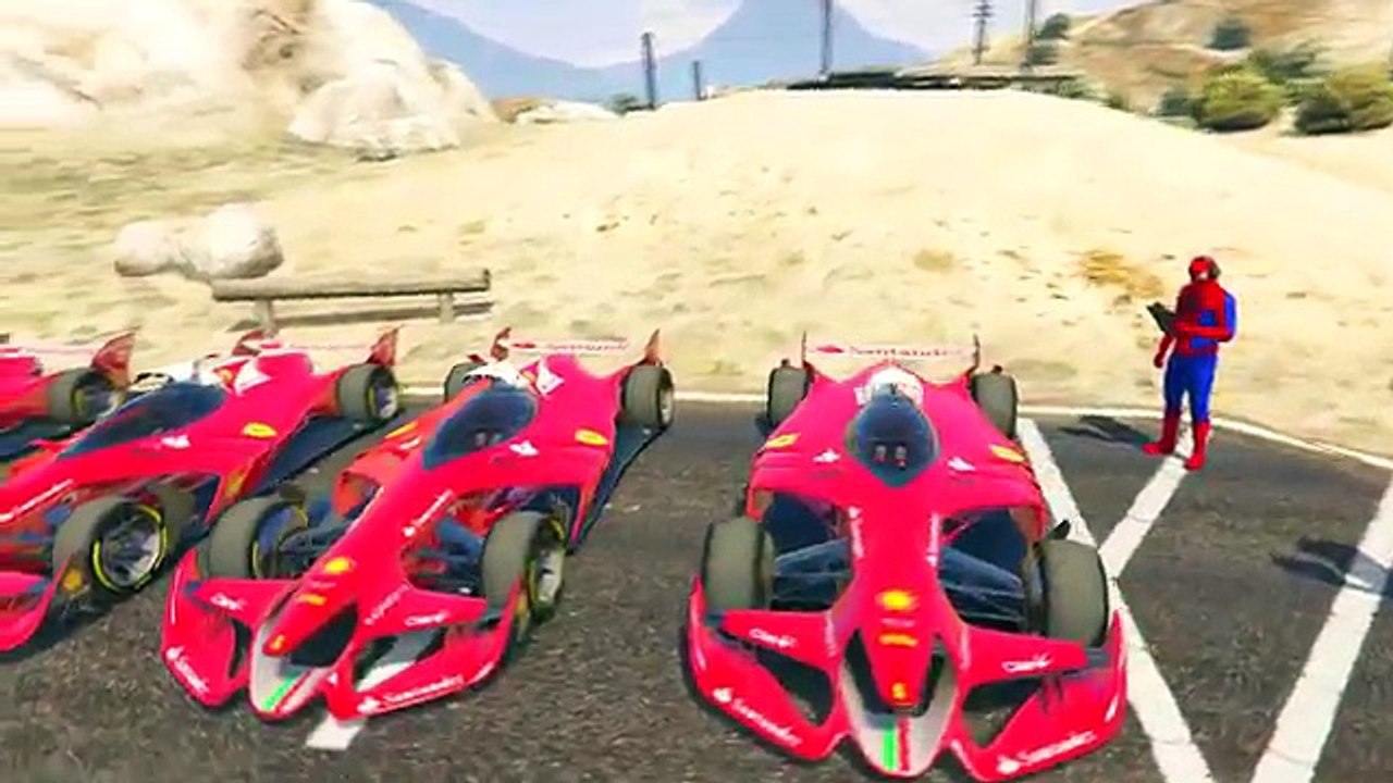 Canavar Şimşek McQueen Örümcek Adam F1 Arabasını Tamir Ediyor (Çizgi Film Tadında Türkçe D