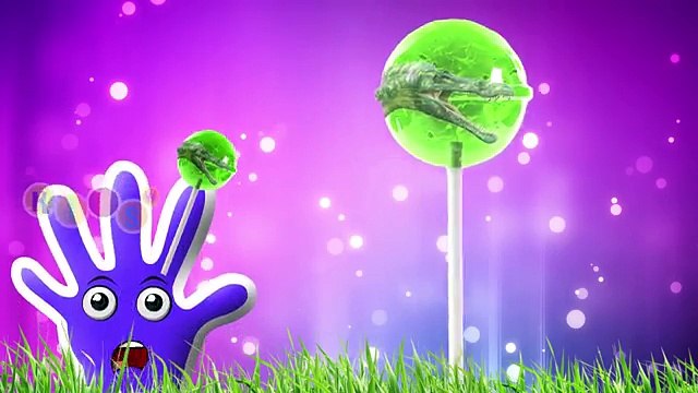 Lollipop Candy Dinosaurs Finger Family Nursery Rhymes By KidsW
