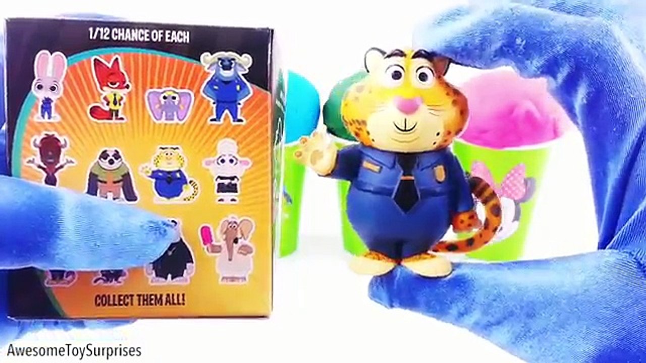 Mickey Mouse Club Play Doh Surprise Eggs Ice Cream Cups Dippin Dots Toy Surprises! Learn C