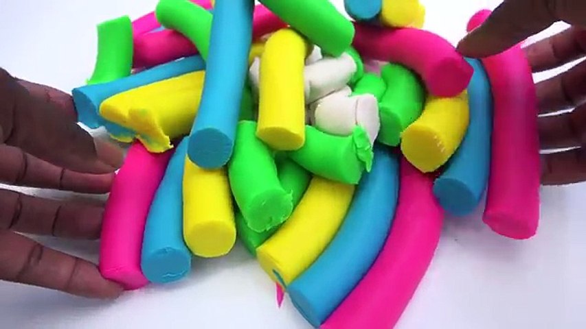 DIY How To Make Play Doh Modelling Clay Popsicles Mickey Mouse Slime Rainbow Barbie Mighty