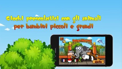 Puzzle Animali dello zoo per lasilo per bambini grandi e piccoli
