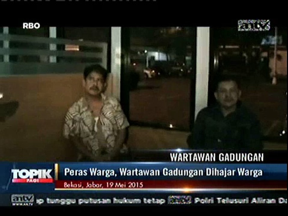 Peras Warga, Wartawan Gadungan Dihajar Warga