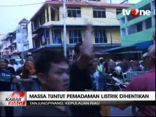 Demo di PLN Tanjungpinang Kepri Berakhir Bentrok