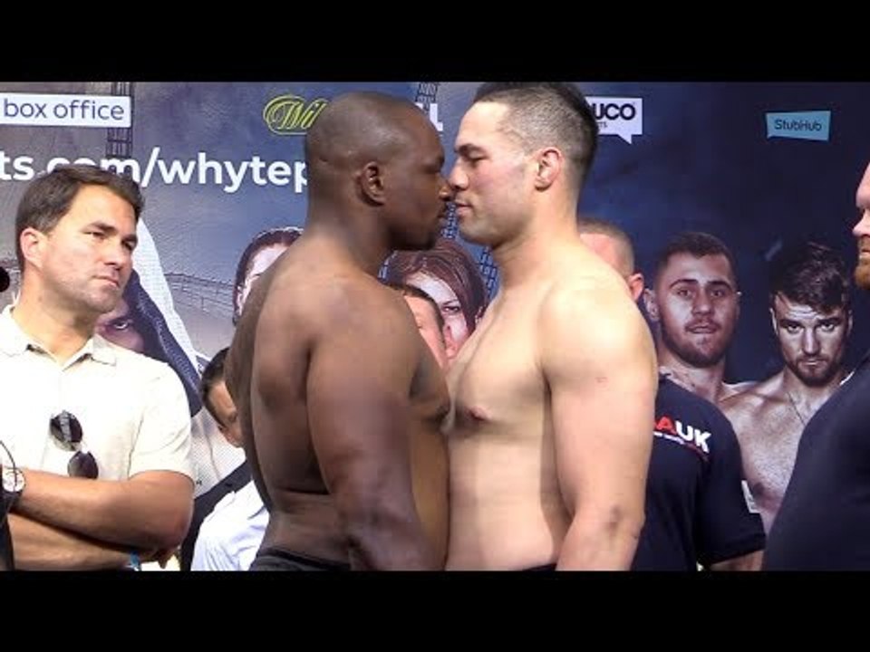 Joseph Parker Vs Dillian Whyte - Weigh-In