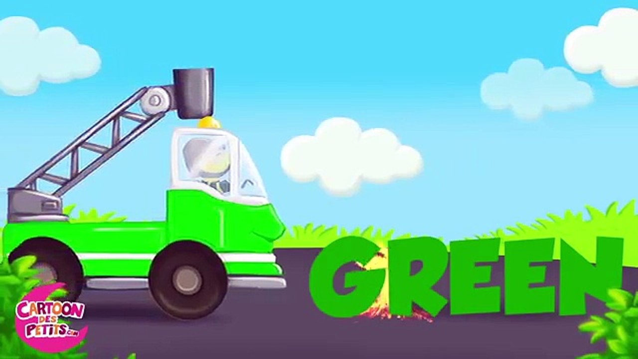 Fire Truck Learning Colors for Kids and Preschool Learn Colours with Fire engine