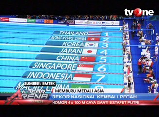 Renang Putri Pecahkan Rekor Nasional