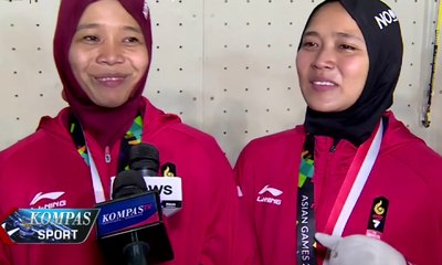 Aries Kalahkan Puji Lestari di Final Speed Climbing