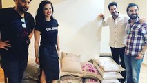 Sunny Leone donates food items for the Kerala floods victims | FilmiBeat