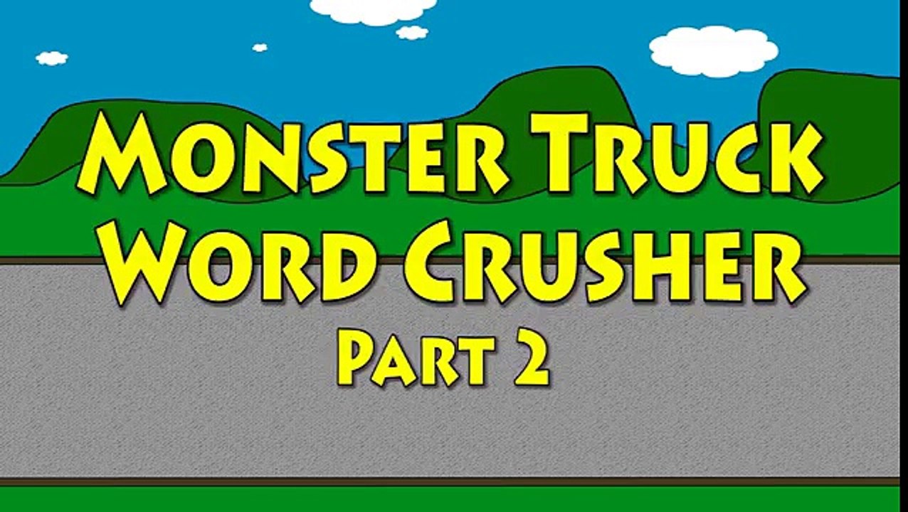 Monster Truck Word Crusher Part 2 Purple Monster Truck