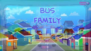 Bus Finger Family | Children Nursery Rhymes | Finger Family Songs for Kids