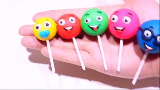 Finger Family with Play Doh Lollipops