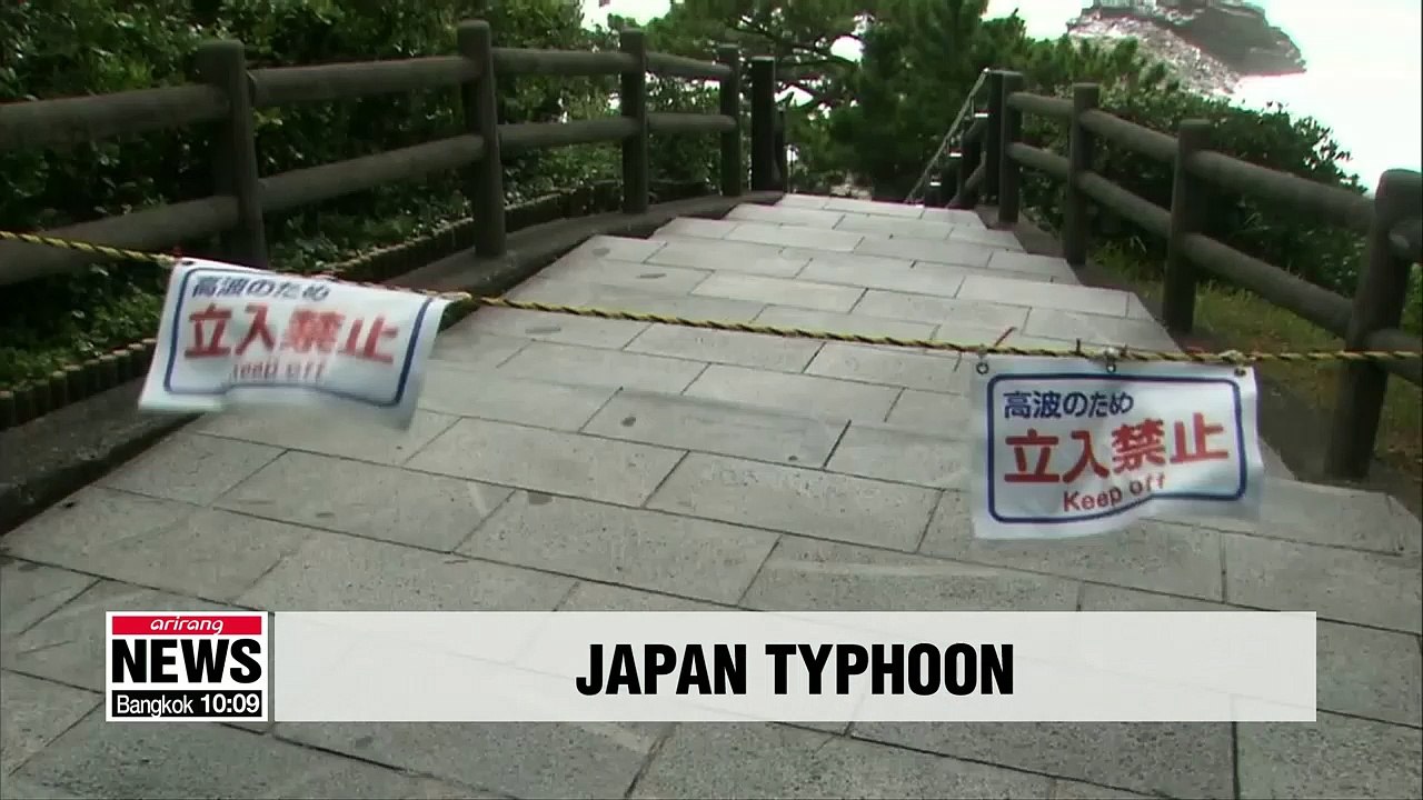 Typhoon Cimaron pounds western Japan with torrential rain, damaging winds