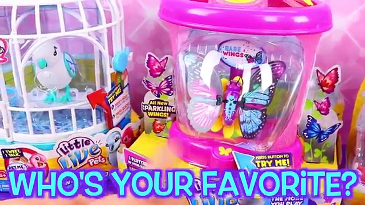 LITTLE LIVE PETS Birds Tweet Talking Owls & Fluttery Wings Butterfly Pets for Disney Princ