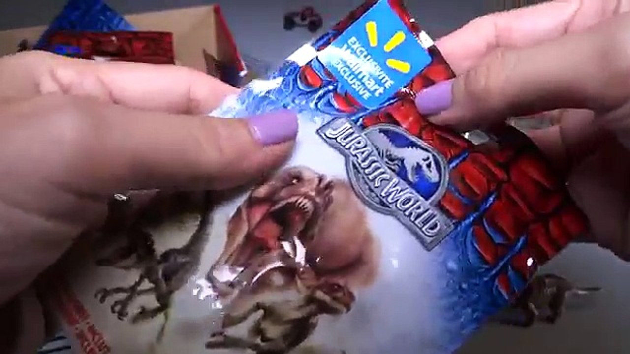 Opening JURASSIC WORLD Blind Bags SEALED CASE of 12! Surprise Dino Figures!